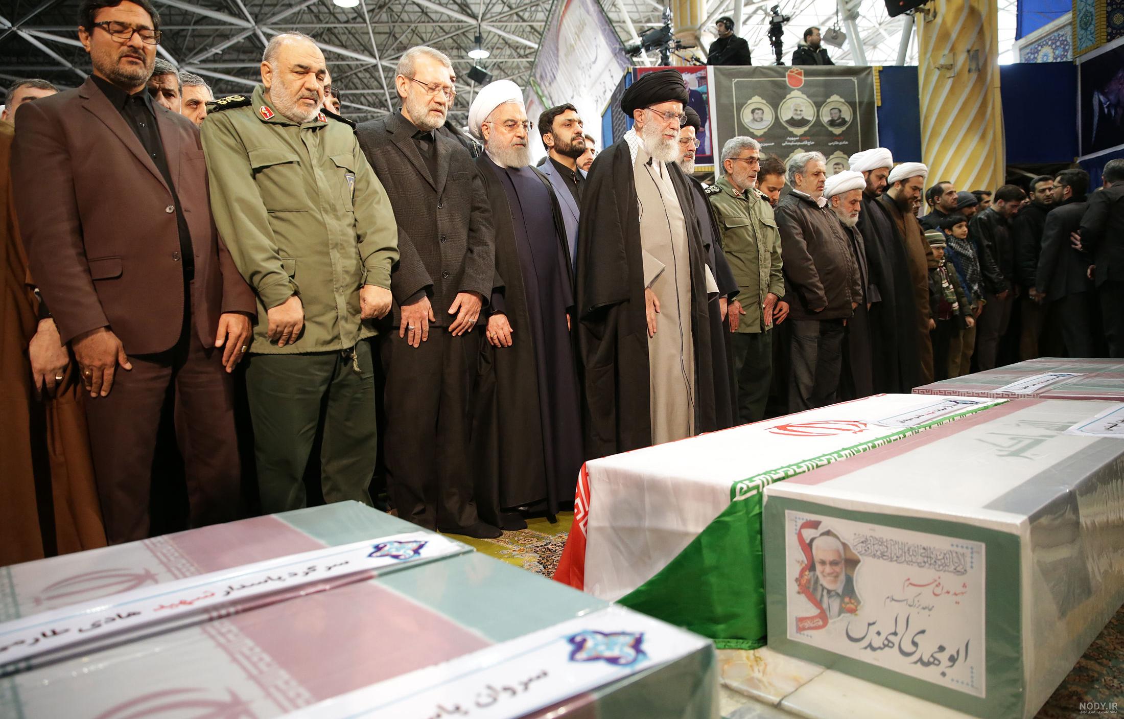 عکس حاج قاسم سلیمانی موقع شهادت