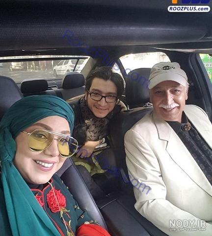 عکس خانوادگی بهنوش بختیاری و همسرش