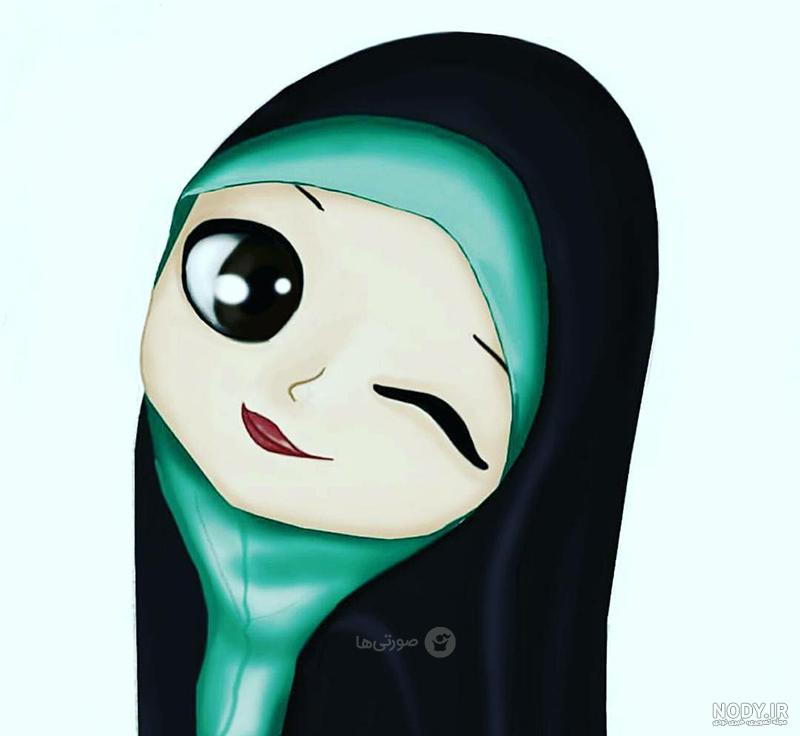 عکس دختر محجبه با روسری