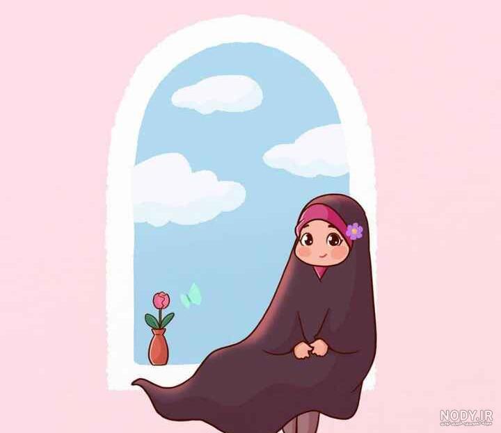 عکس دختر چادری با تفنگ