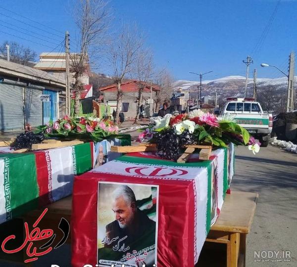 عکس سردار سلیمانی با کلاه مشکی