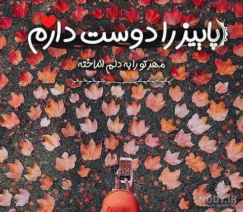 عکس نوشته خداحافظ پاییز من