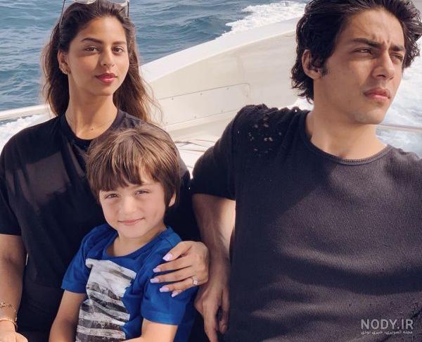 عکس های جدید شاهرخ خان و خانواده اش
