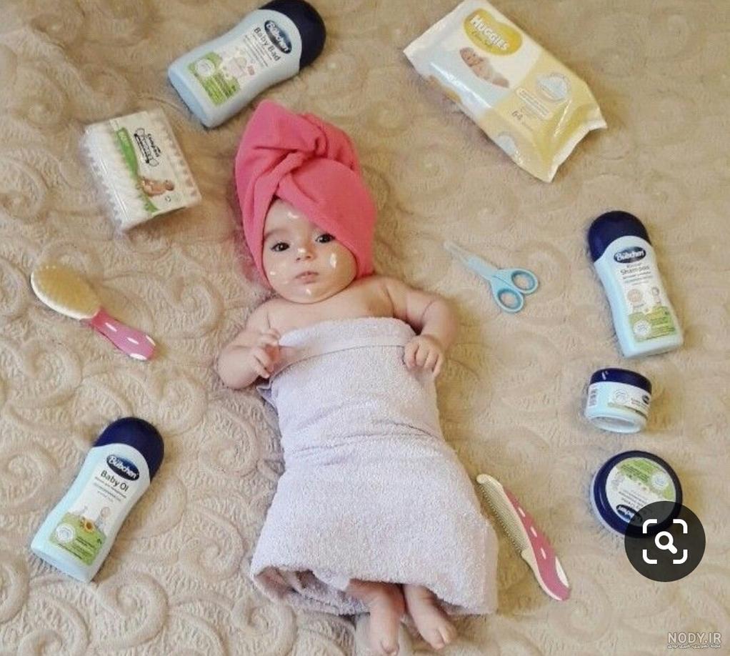 ایده عکس نوزاد با بادکنک