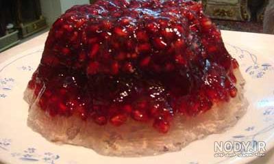 تزیین ژله ساده بدون قالب
