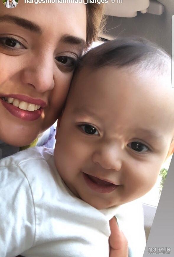 عکس بارداری نرگس محمدی