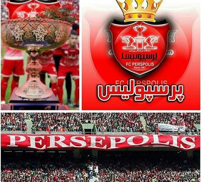 عکس شیر با تاج پرسپولیس