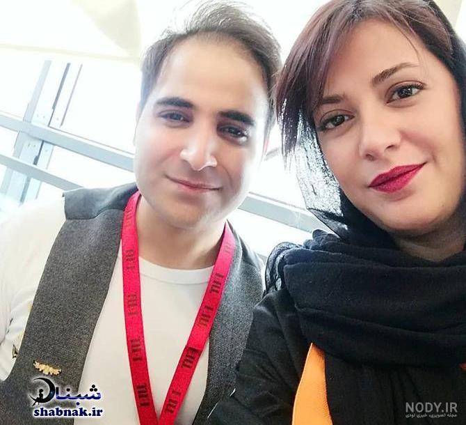 عکس طناز طباطبایی و همسرش
