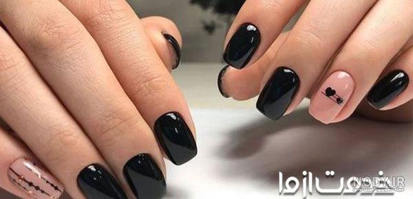 عکس ناخن لاک زده