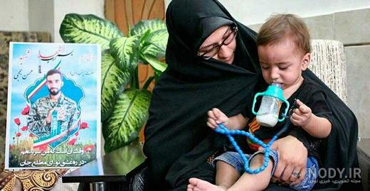 عکس همسر دوم زن شهید حججی عکس همسر دوم زن شهید حججی