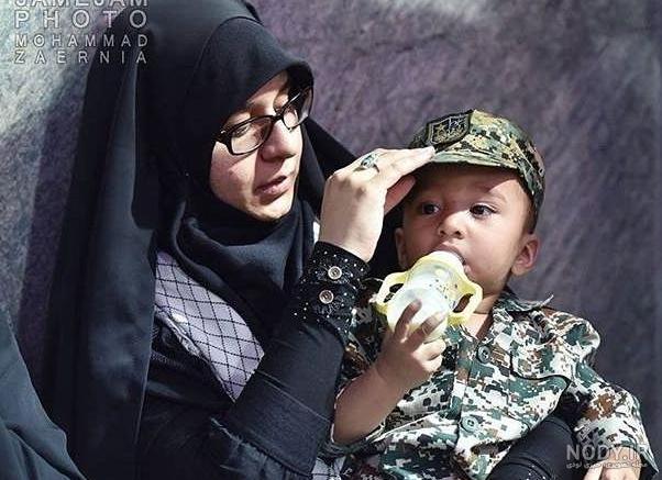 فرزند شهید حججی بعد از ازدواج مادر فرزند شهید حججی بعد از ازدواج مادر