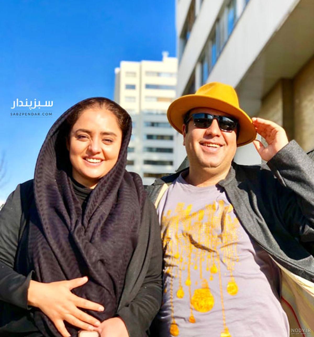 نرگس محمدی و همسرش