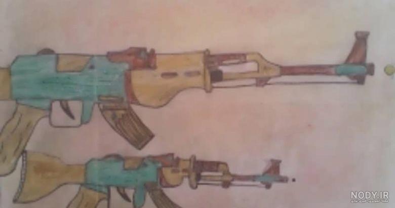 نقاشی تفنگ اسنایپر