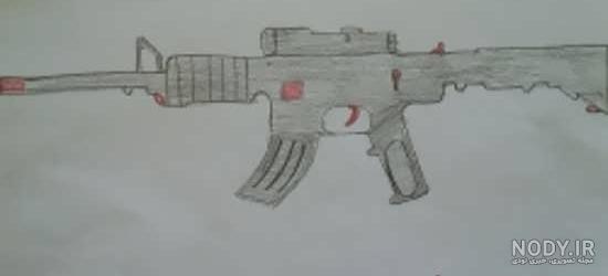 نقاشی تیر تفنگ