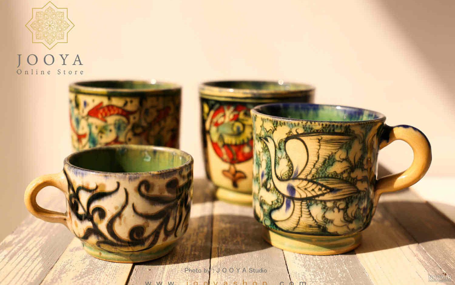 نقاشی روی سفال با گواش