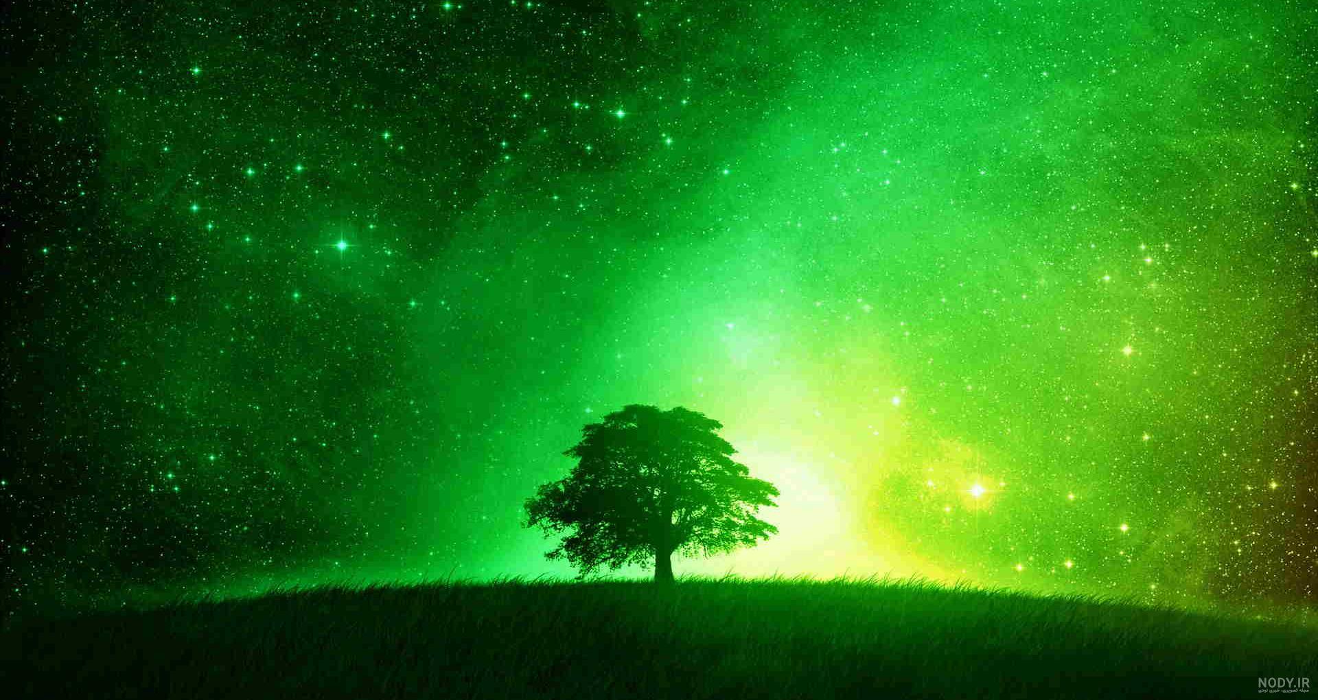 پس زمینه سبز تیره