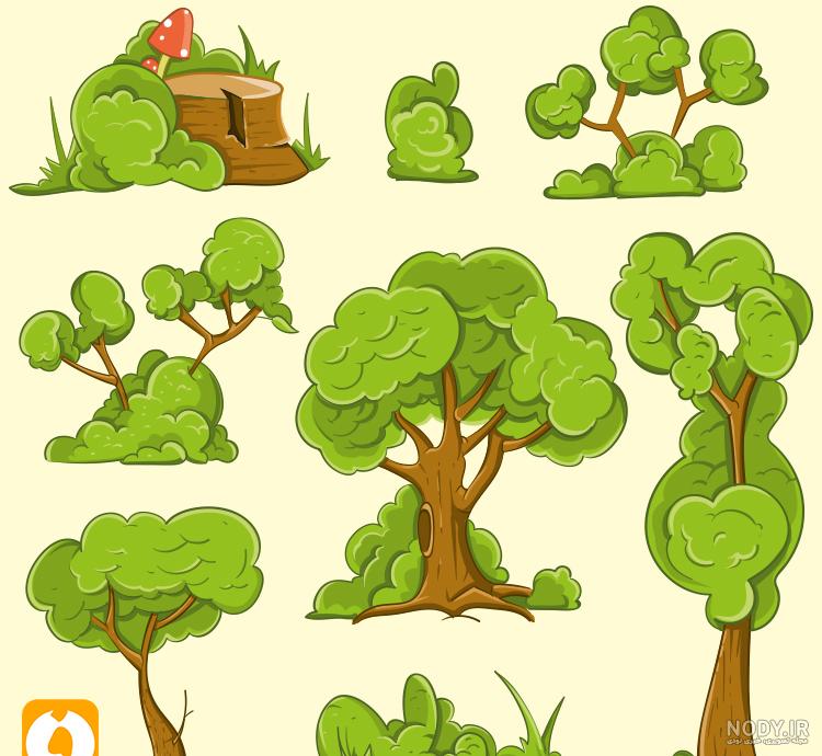 وکتور درخت سیاه و سفید وکتور درخت سیاه و سفید