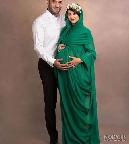 یلدا ارجمند و همسرش