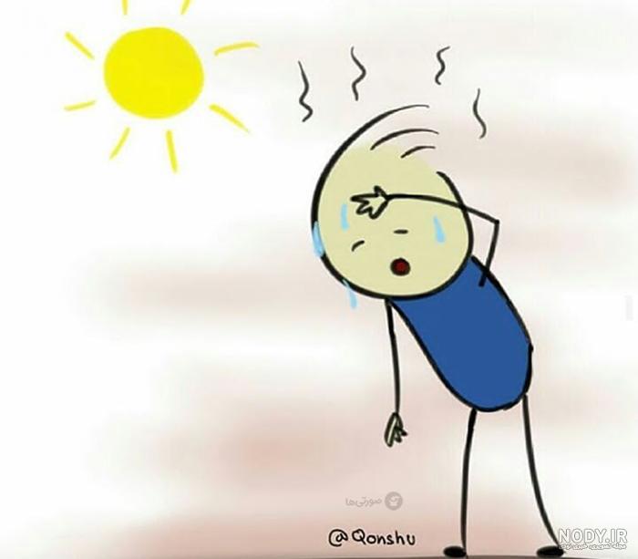 عکس کارتونی هوای گرم