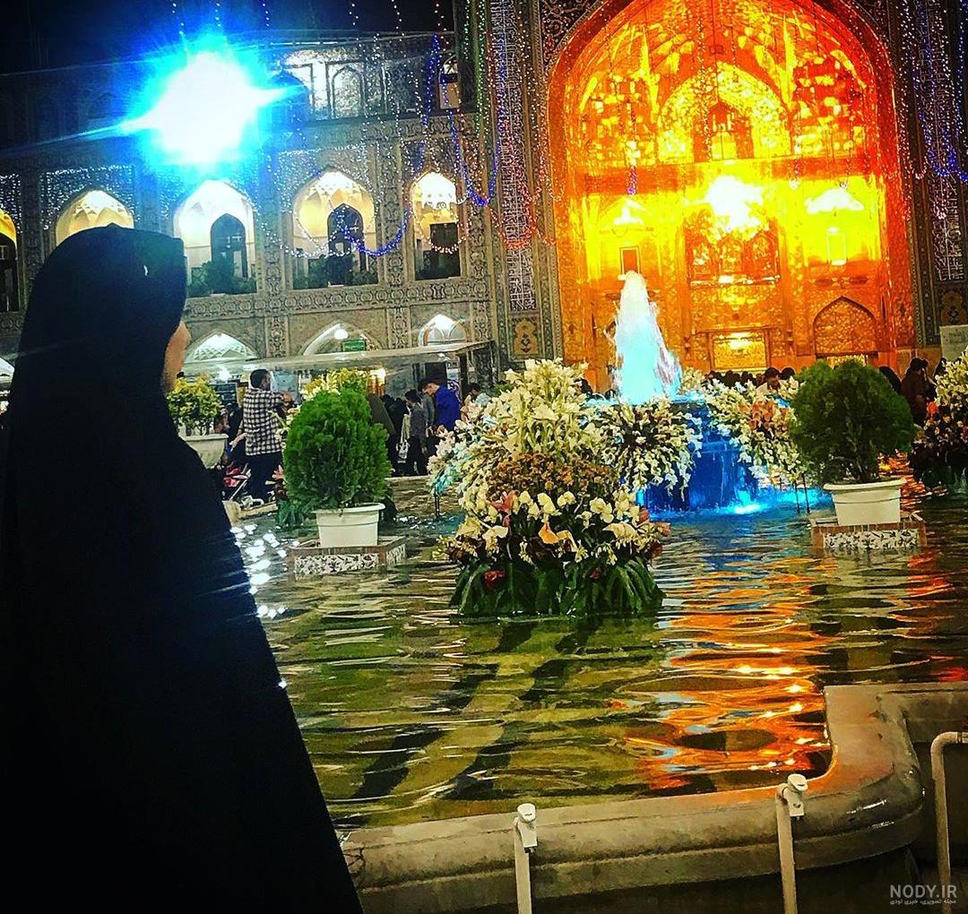 عکس دختر در حرم امام حسین