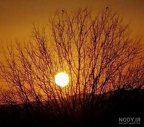  عکس غروب پاییز