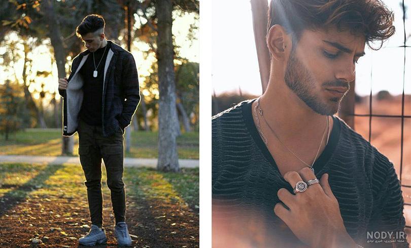  ژست عکس اسپرت فضای باز