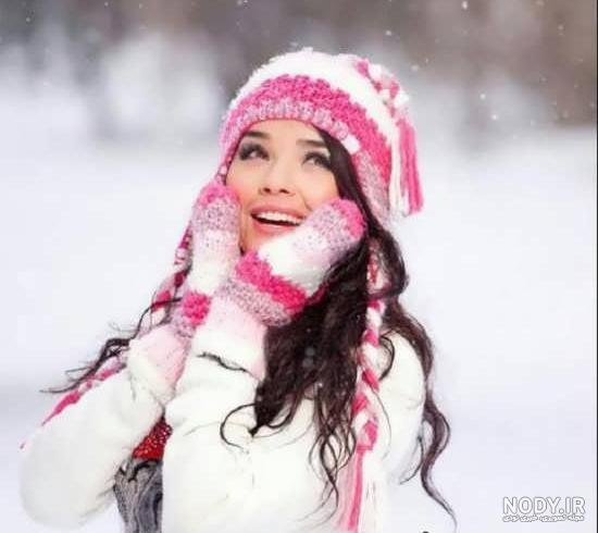 ژست عکس تولد در برف