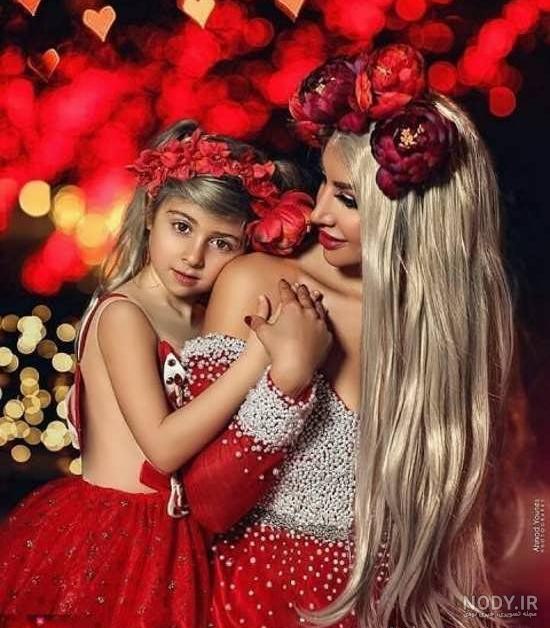 عکس مادر دختری