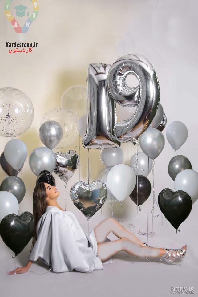 ژست عکس تولد با شمع