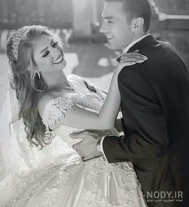 عکس شاسی عروس و داماد