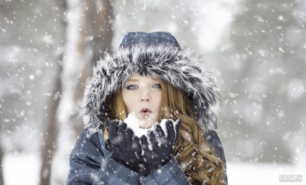 عکس ژست در برف