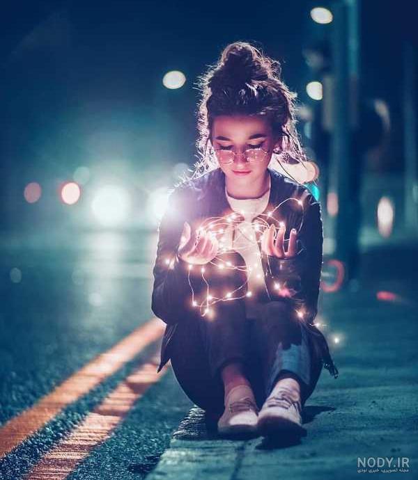 ژست عکاسی در پارک