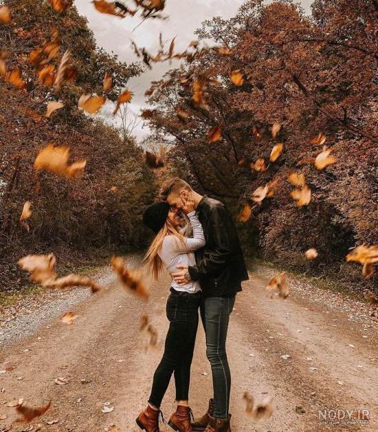 ژست عکاسی پاییزی