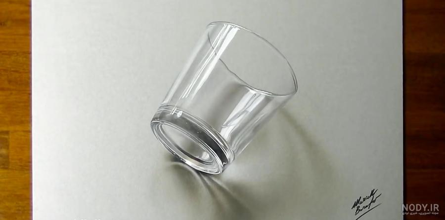 طرح نقاشی روی لیوان