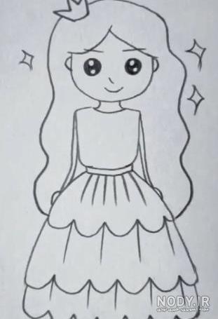 عکس نقاشی ساده دخترانه عکس نقاشی ساده دخترانه