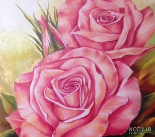 فیلم نقاشی گل رز فیلم نقاشی گل رز