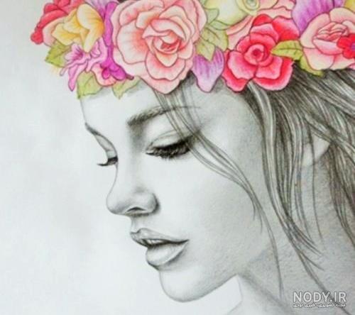 نقاشی دخترانه زیبا