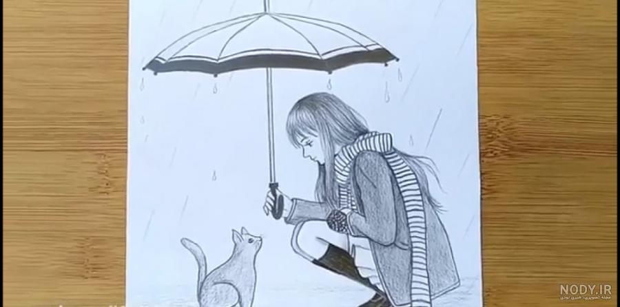 نقاشی دخترانه مو چتری نقاشی دخترانه مو چتری
