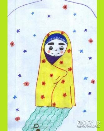 نقاشی ساده نماز