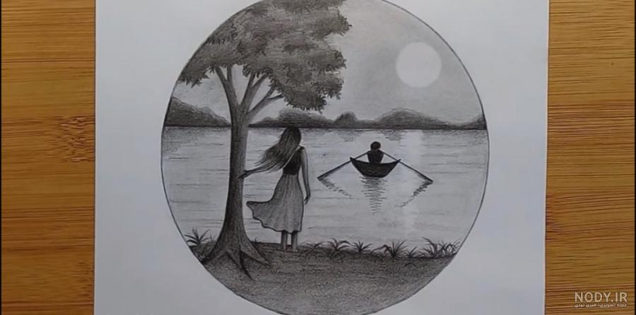 نقاشی سیاه قلم نقاشی سیاه قلم