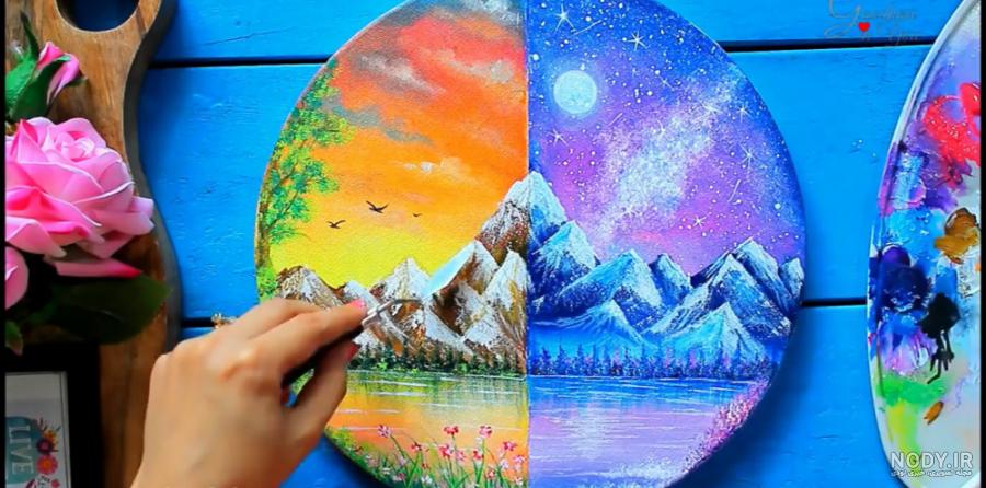 نقاشی شب یلدا ساده و زیبا