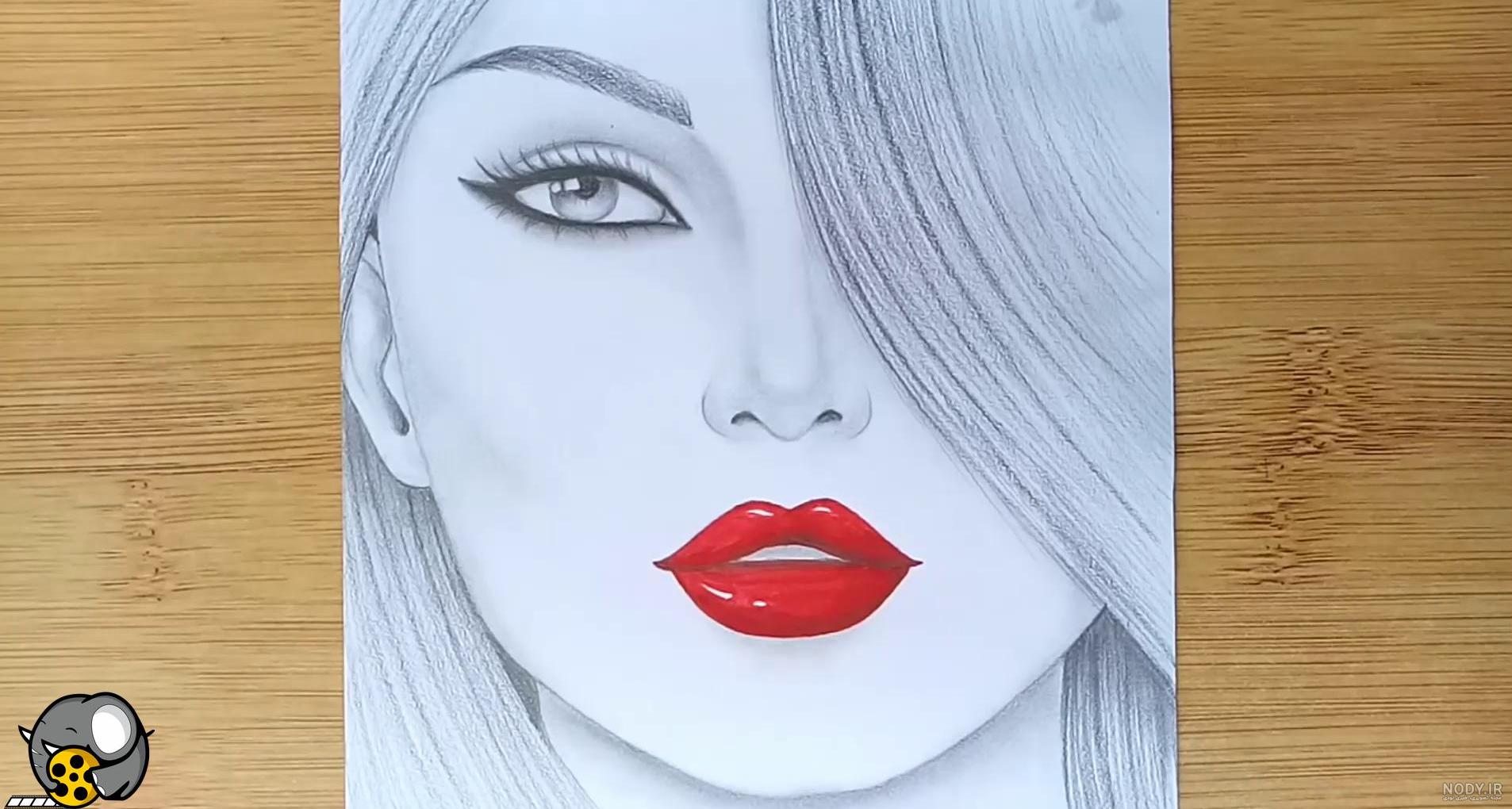 نقاشی های زیبا و ساده دخترانه