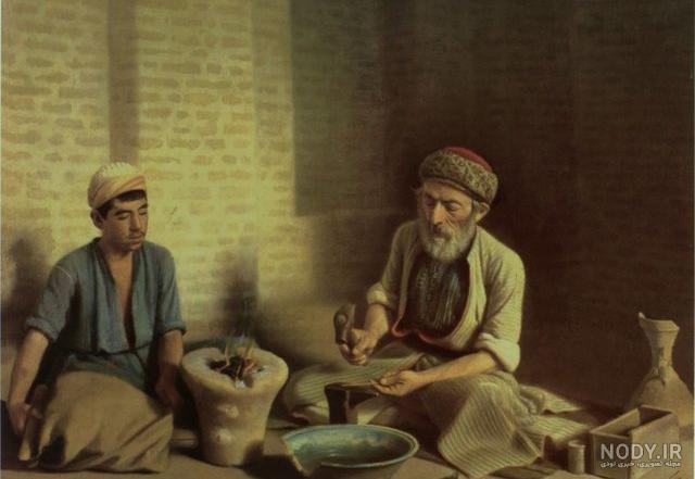 نقاشی کمال الملک روی دیوار زندان نقاشی کمال الملک روی دیوار زندان