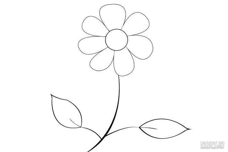 نقاشی گل آسان