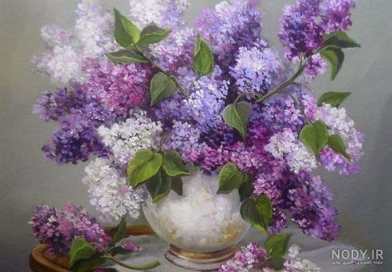 نقاشی گل لاله