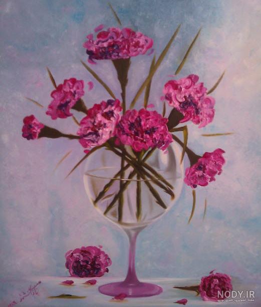 نقاشی گل میخک کودکانه نقاشی گل میخک کودکانه