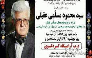 شغل پدر سالار عقیلی شغل پدر سالار عقیلی