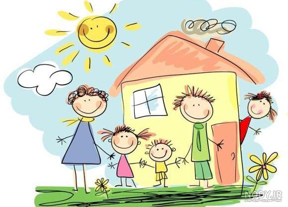 عکس کارتونی خانواده مذهبی