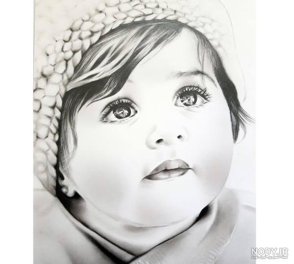 نقاشی سیاه قلم برای کودکان
