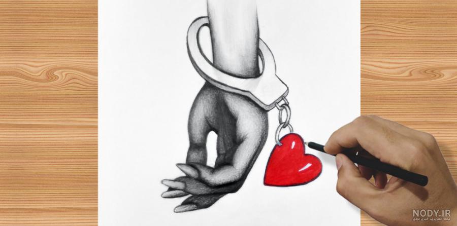 نقاشی عاشقانه ساده